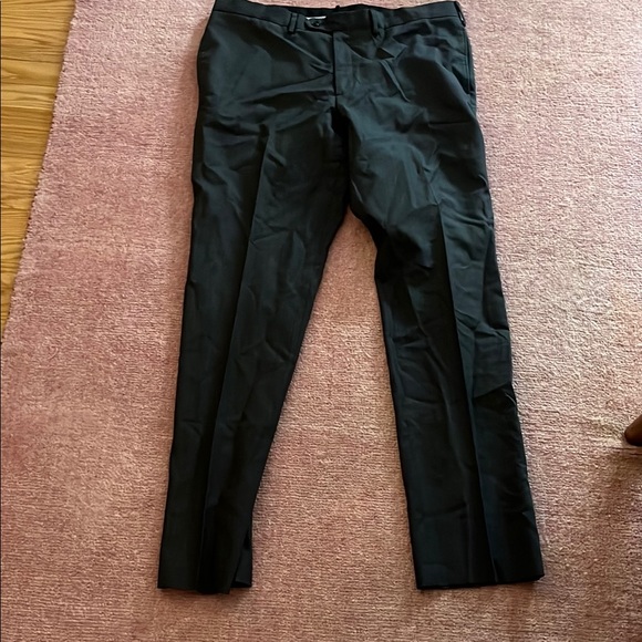 Lands End Charcoal Houndstooth Dress Pants - Picture 2 of 9